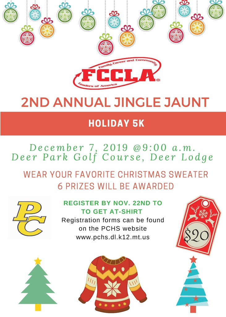 Information about the FCCLA Jingle Jaunt 5k